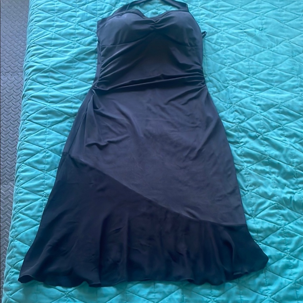 Le Chateau Blue Halter Sundress Cocktail